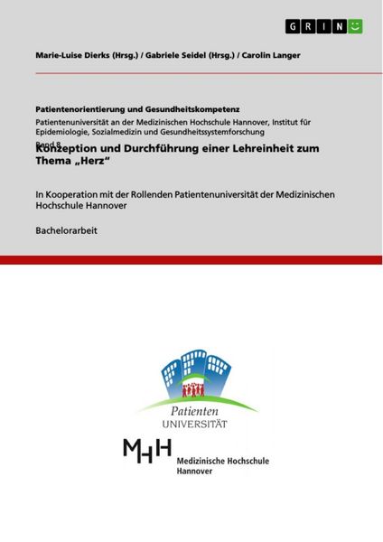 Produktbild: Konzeption und Durchf&uuml;hrung einer Lehreinheit zum Thema "Herz"