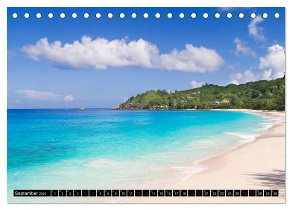 Produktbild: Seychellen Inselblicke (Tischkalender 2026 DIN A5 quer), CALVENDO Monatskalender