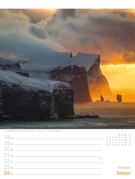 Produktbild: Planet Erde Wochenplaner Kalender 2027 | Landschaften der Welt