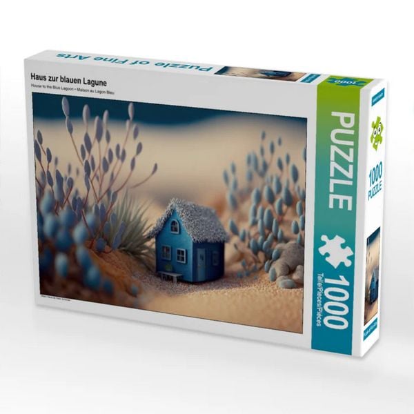 CALVENDO Puzzle Haus zur blauen Lagune | 1000 Teile Lege-Größe 64x48cm Foto-Puzzle für glückliche Stunden