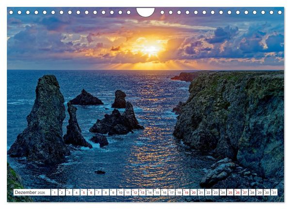 Produktbild: Belle Ile en Mer - Ein bretonisches Paradies (Wandkalender 2026 DIN A4 quer), CALVENDO Monatskalender