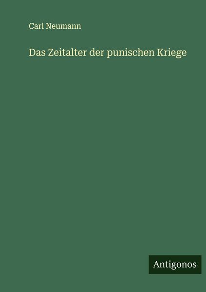 Produktbild: Das Zeitalter der punischen Kriege