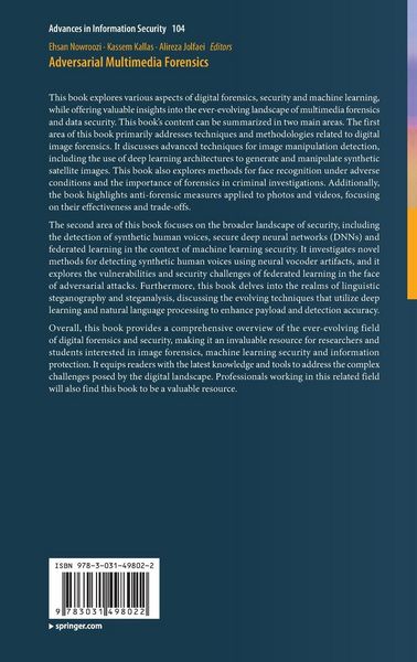 Produktbild: Adversarial Multimedia Forensics