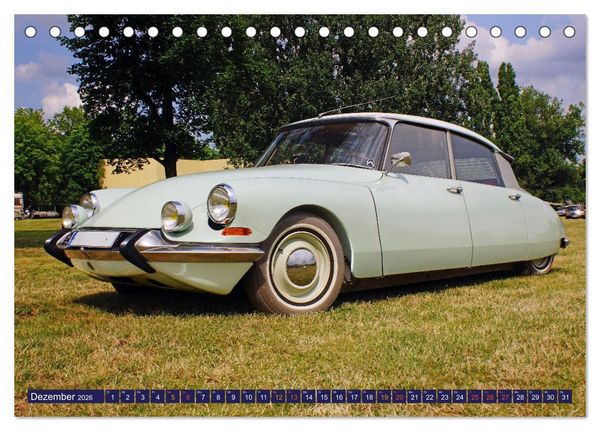 Produktbild: Damals war's - Oldtimer der F&uuml;nfziger bis Achtziger Jahre (Tischkalender 2026 DIN A5 quer), CALVENDO Monatskalender