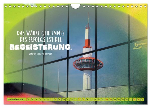 Produktbild: Erfolg hat 3 Buchstaben TUN (Wandkalender 2026 DIN A4 quer), CALVENDO Monatskalender