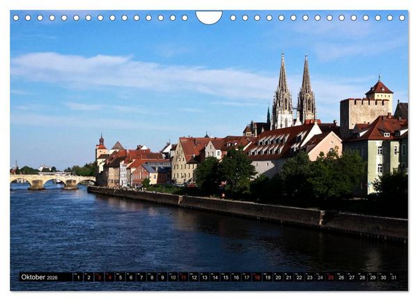 Produktbild: Romantisches Regensburg (Wandkalender 2026 DIN A4 quer), CALVENDO Monatskalender