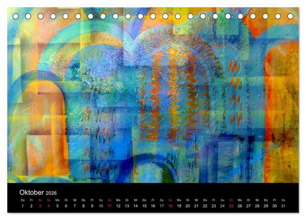 Produktbild: MEDIA-ART Der Kunstkalender (Tischkalender 2026 DIN A5 quer), CALVENDO Monatskalender