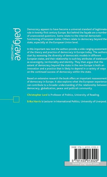 Produktbild: Democracy in the New Europe