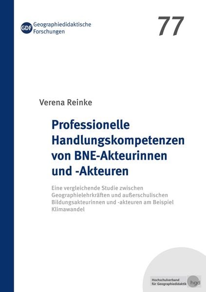 Produktbild: Professionelle Handlungskompetenzen von BNE-Akteurinnen und -Akteuren