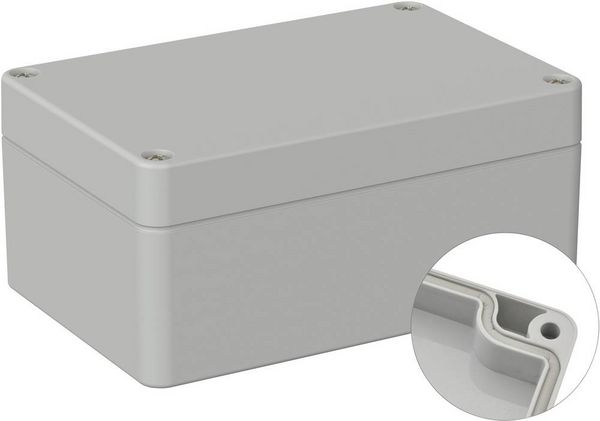 Produktbild: TRU COMPONENTS TC-9065608 Industrie-Geh&auml;use 120 x 80 x 55 ABS Lichtgrau (RAL 7035) 1St.