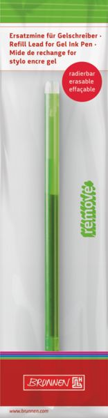Produktbild: Brunnen Ersatzmine &bdquo;REMOVE&ldquo; Colour Code radierbar &brvbar; breit, 0,7 mm, kiwi
