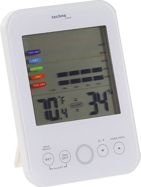 Produktbild: Techno Line WS 9422 Luftfeuchtemessger&auml;t (Hygrometer) 20 % rF 95 % rF Taupunkt-/Schimmelwarnanzeige