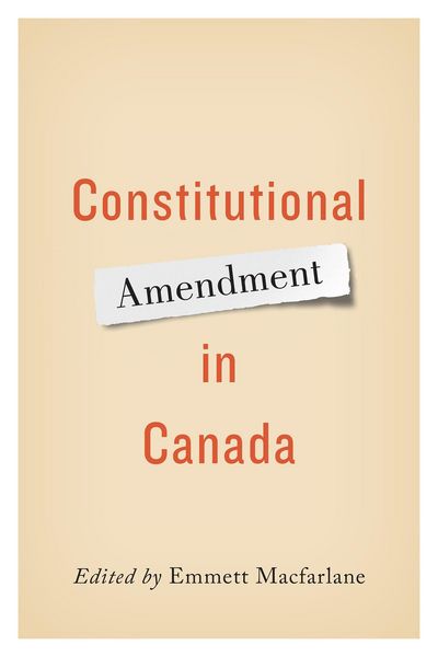 Produktbild: Constitutional Amendment in Canada