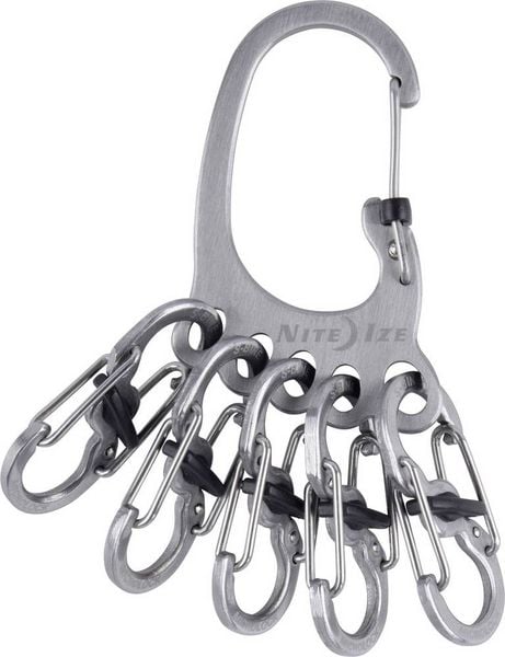 NITE Ize Schlüssel-Karabiner KLKBF-11-R6 BigFoot Locker KeyRack Edelstahl 1St.