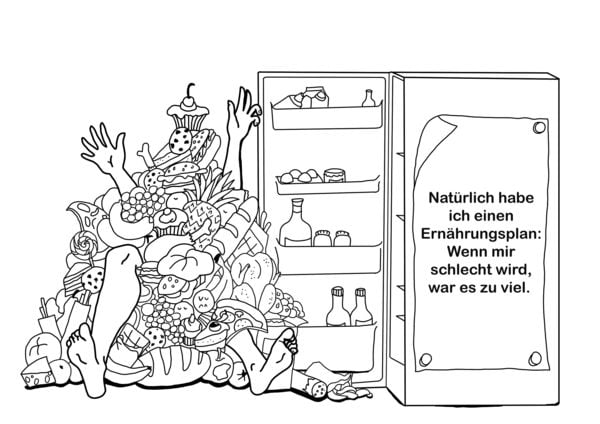 Produktbild: Malbuch f&uuml;r Erwachsene: Mal Dich schlank!