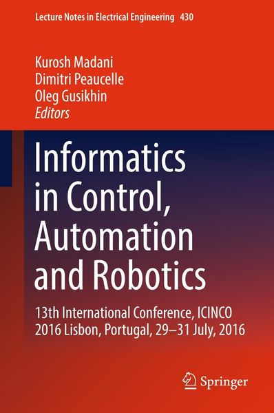 Produktbild: Informatics in Control, Automation and Robotics