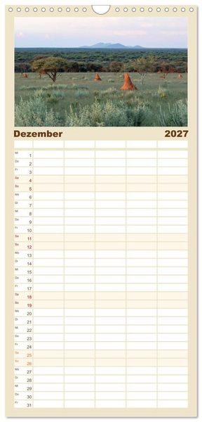 Produktbild: Familienplaner 2027 - Lichterf&uuml;lltes Namibia mit 5 Spalten (Wandkalender, 21 x 45 cm) CALVENDO