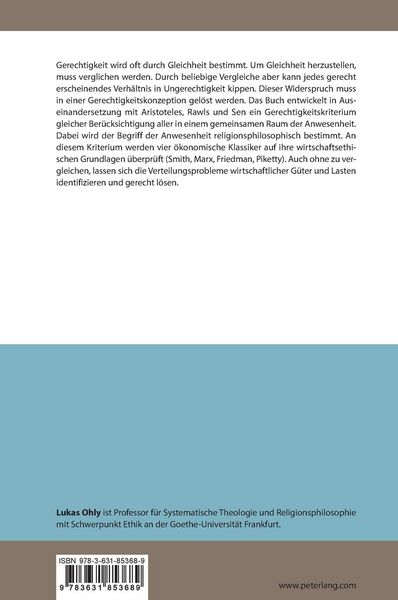 Produktbild: Gerechtigkeit und gerechtes Wirtschaften