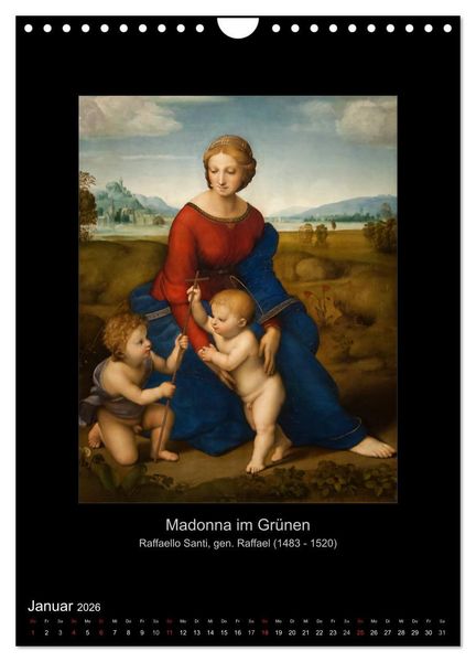 Produktbild: Jesus Christus - Das Leben Christi auf Gem&auml;lden der alten Meister (Wandkalender 2026 DIN A4 hoch), CALVENDO Monatskalender