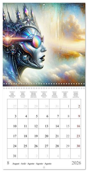 Produktbild: Cyborg Beauties (Wall Calendar 2026 12 &times; 12 Inch) CALVENDO 12 Month Wall Calendar