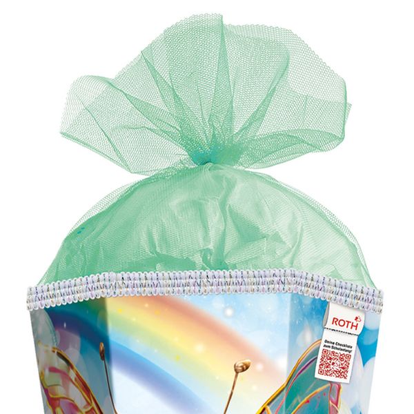 Produktbild: Motivschult&uuml;te, Rainbow Butterfly, 85 cm, Soundmodul, Glitzerborte