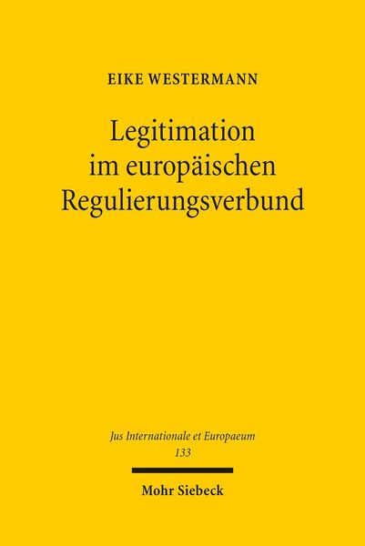 Produktbild: Legitimation im europ&auml;ischen Regulierungsverbund