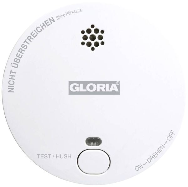 Gloria R1 Rauchwarnmelder batteriebetrieben (Ø x H) 100mm x 33mm