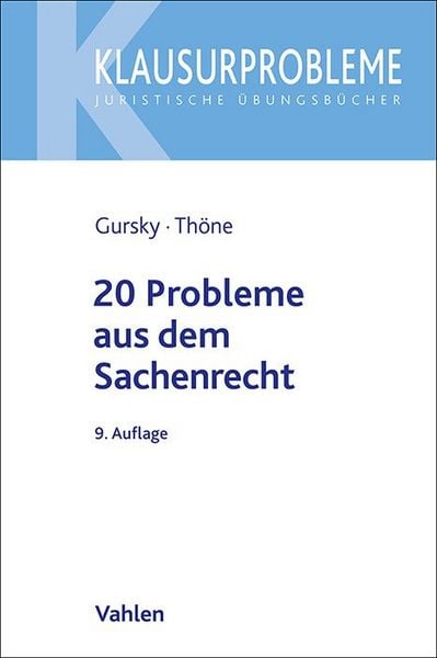 Produktbild: 20 Probleme aus dem Sachenrecht