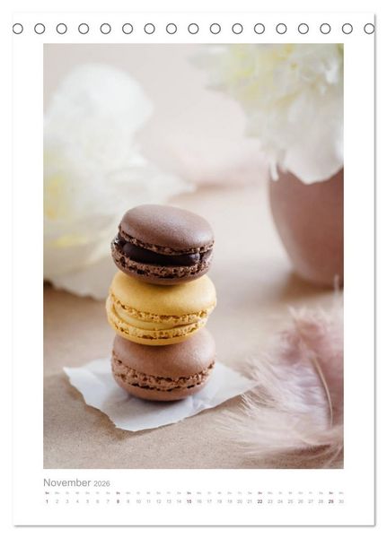 Produktbild: Himmlisch lecker! S&uuml;&szlig;e Desserts und andere Naschereien (Tischkalender 2026 DIN A5 hoch), CALVENDO Monatskalender