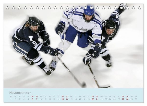 Produktbild: Eishockey! Schneller, h&auml;rter, das Powergame! (Tischkalender 2027 DIN A5 quer), CALVENDO Monatskalender
