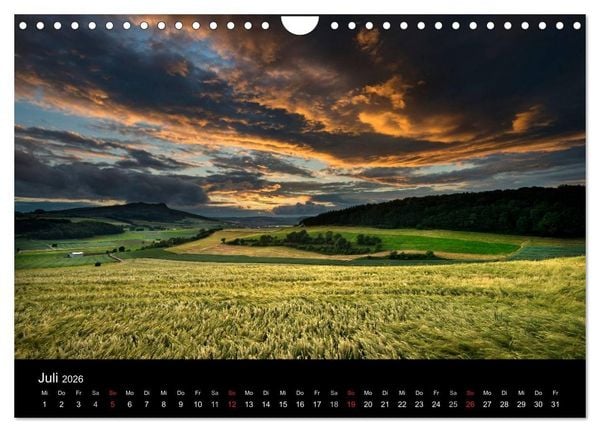 Produktbild: Vulkanlandschaft Hegau 2026 (Wandkalender 2026 DIN A4 quer), CALVENDO Monatskalender