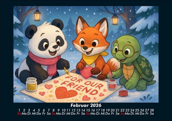 Produktbild: Pippin, Finn & Taz - Freunde im Zauberwald 2026 Fotokalender DIN A5