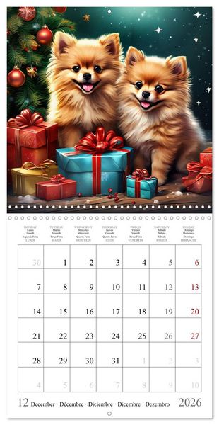 Produktbild: Dogs - Cute House Pets (Wall Calendar 2026 12 &times; 12 Inch) CALVENDO 12 Month Wall Calendar