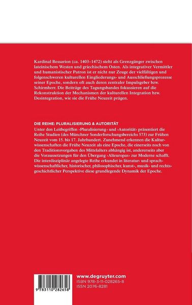 Produktbild: "Inter graecos latinissimus, inter latinos graecissimus"