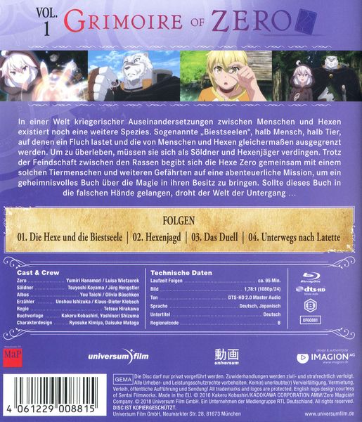 Produktbild: Grimoire of Zero Vol. 1