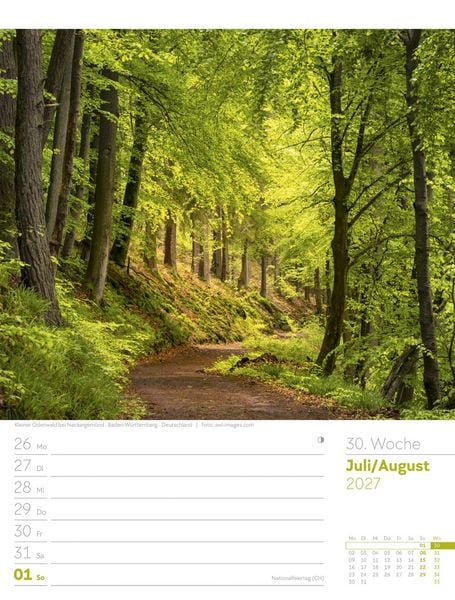 Produktbild: Unser Wald Wochenplaner Kalender 2027