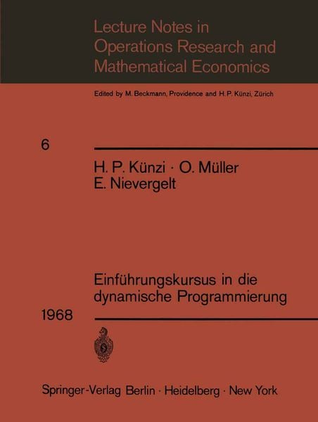 Produktbild: Einf&uuml;hrungskursus in die dynamische Programmierung