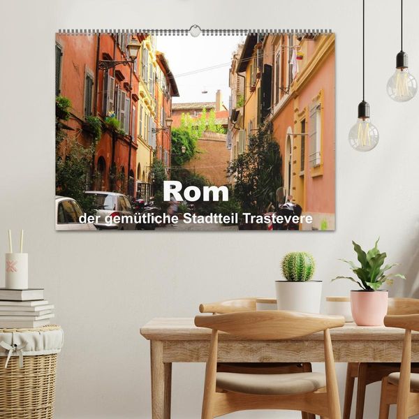 Produktbild: Rom - der gem&uuml;tliche Stadtteil Trastevere (Wandkalender 2026 DIN A2 quer), CALVENDO Monatskalender
