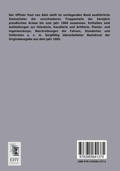 Produktbild: Stammliste der k&ouml;niglich preu&szlig;ischen Armee
