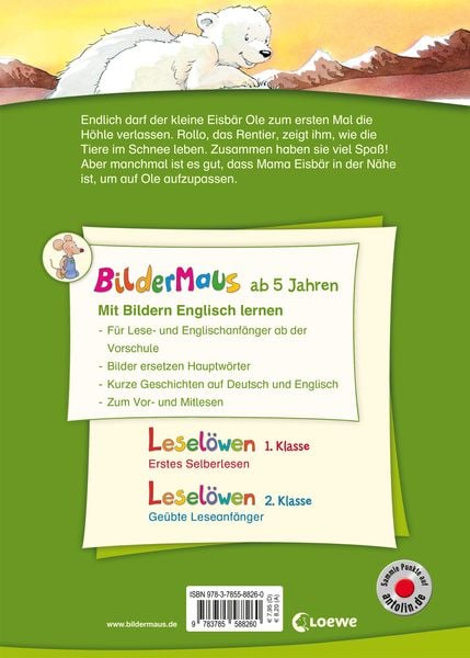 Produktbild: Bildermaus - Mit Bildern Englisch lernen - Geschichten vom kleinen Eisbären - Little Polar Bear Stories