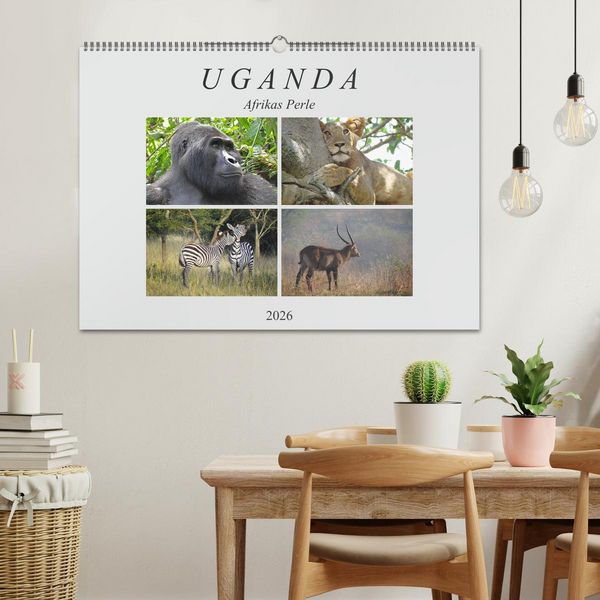 Produktbild: Afrikas Perle Uganda (Wandkalender 2026 DIN A2 quer), CALVENDO Monatskalender