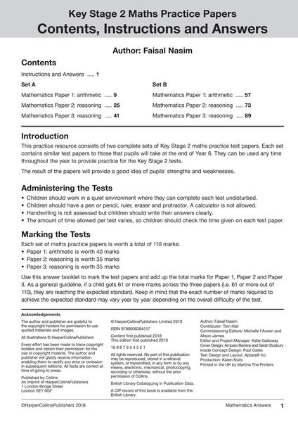 Produktbild: KS2 Maths SATs Practice Papers