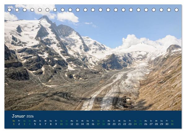 Produktbild: Bergwelt Hohe Tauern - Wandergenuss in alpiner Landschaft (Tischkalender 2026 DIN A5 quer), CALVENDO Monatskalender