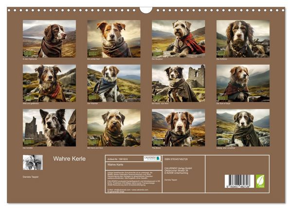 Produktbild: Wahre Kerle (Wandkalender 2026 DIN A3 quer), CALVENDO Monatskalender