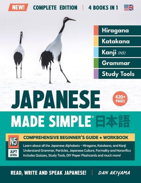 Produktbild: Learning Japanese, Made Simple | Beginner's Guide + Integrated Workbook | Complete Series Edition (4 Books in 1)
