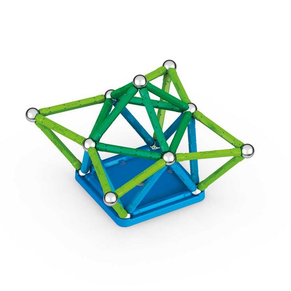 Produktbild: Invento 507035 - Geomag Classic Green Line Recycled 60 pcs, Magnetischer Baukasten, Magnetspielzeuge