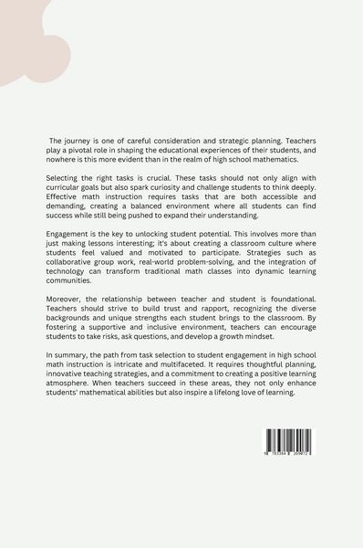 Produktbild: From Task Selection to Student Engagement: A Look at High School Math Instruction