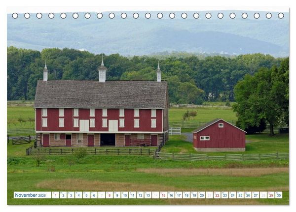 Produktbild: Gettysburg Military Park (Tischkalender 2026 DIN A5 quer), CALVENDO Monatskalender