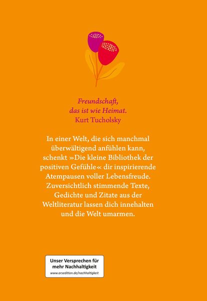 Produktbild: Die kleine Bibliothek der positiven Gef&uuml;hle: Freundschaft
