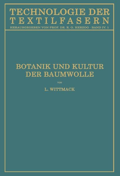 Produktbild: Botanik und Kultur der Baumwolle